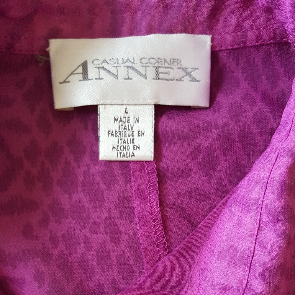 Sheer Button Down Dress Shirt - Picture 3 of 4